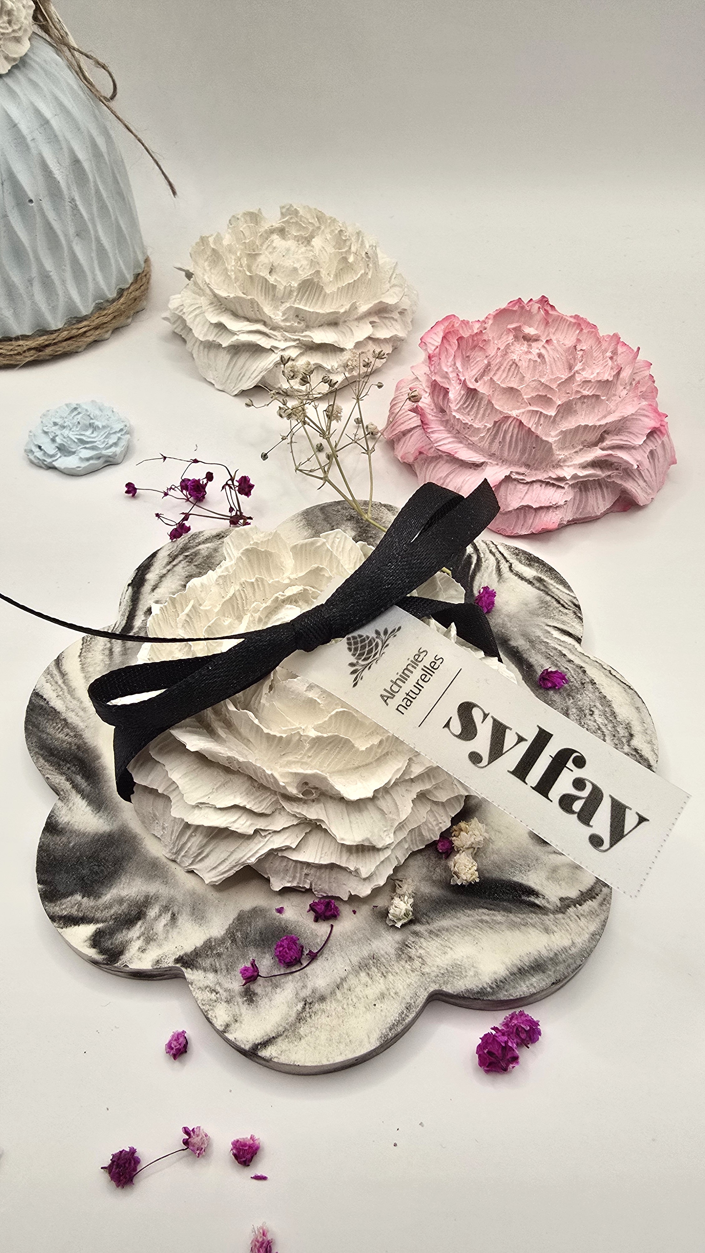 Rose diffuseur avec plateau – vue 1